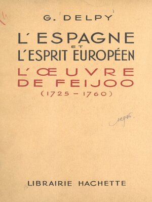 cover image of L'Espagne et l'esprit européen